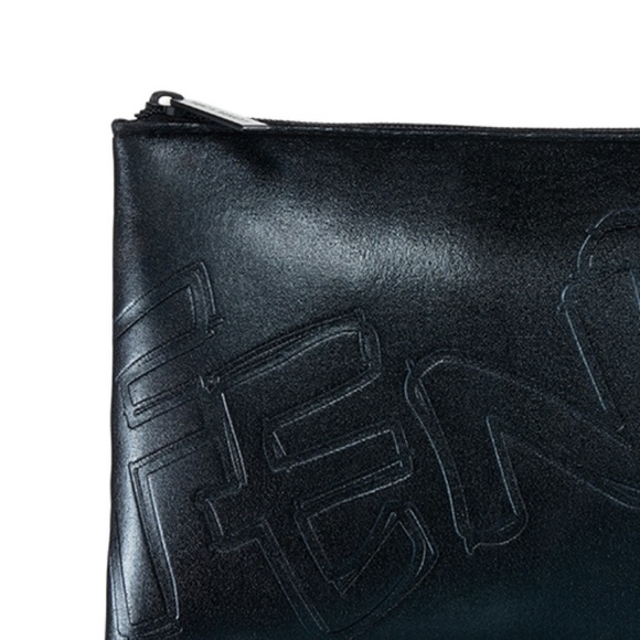 $13❤️‍🔥 LAST 1! FENTY Beauty Black Scuba-Like Cosmetics Bag 👛 NEW Makeup Travel - Picture 2 of 2